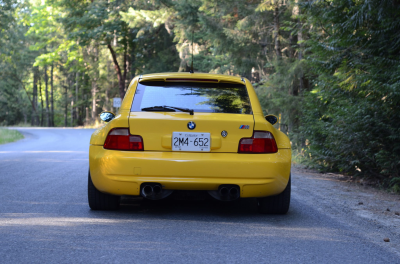 1999 BMW M Coupe in Dakar Yellow 2 over Black Nappa