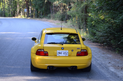 1999 BMW M Coupe in Dakar Yellow 2 over Black Nappa