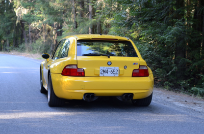 1999 BMW M Coupe in Dakar Yellow 2 over Black Nappa