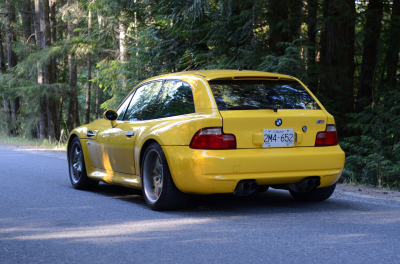 1999 BMW M Coupe in Dakar Yellow 2 over Black Nappa