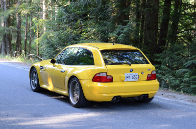 1999 BMW M Coupe in Dakar Yellow 2 over Black Nappa