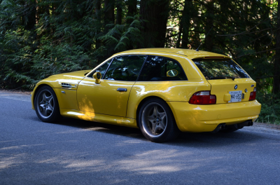 1999 BMW M Coupe in Dakar Yellow 2 over Black Nappa