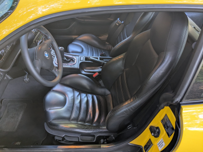 1999 BMW M Coupe in Dakar Yellow 2 over Black Nappa