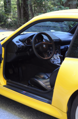 1999 BMW M Coupe in Dakar Yellow 2 over Black Nappa