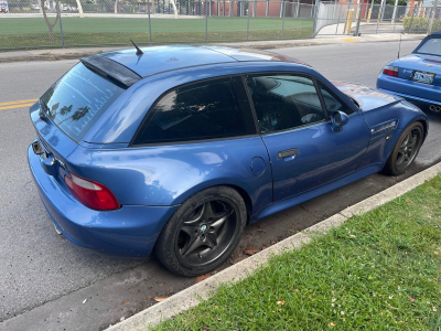 1999 BMW M Coupe in Estoril Blue Metallic over Estoril Blue & Black Nappa