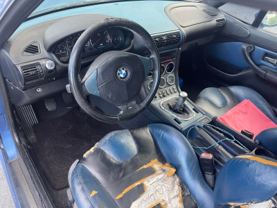 1999 BMW M Coupe in Estoril Blue Metallic over Estoril Blue & Black Nappa