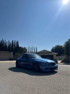 1999 BMW M Coupe in Estoril Blue Metallic over Estoril Blue & Black Nappa