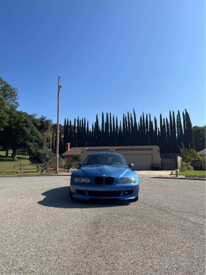 1999 BMW M Coupe in Estoril Blue Metallic over Estoril Blue & Black Nappa