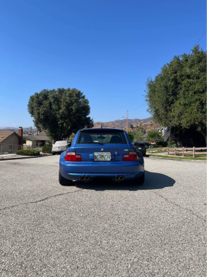 1999 BMW M Coupe in Estoril Blue Metallic over Estoril Blue & Black Nappa