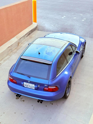 1999 BMW M Coupe in Estoril Blue Metallic over Estoril Blue & Black Nappa