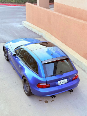 1999 BMW M Coupe in Estoril Blue Metallic over Estoril Blue & Black Nappa