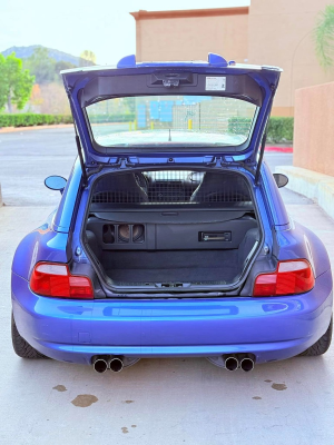 1999 BMW M Coupe in Estoril Blue Metallic over Estoril Blue & Black Nappa