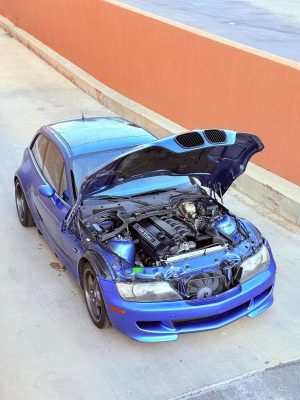 1999 BMW M Coupe in Estoril Blue Metallic over Estoril Blue & Black Nappa