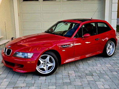 1999 BMW M Coupe in Imola Red 2 over Black Nappa