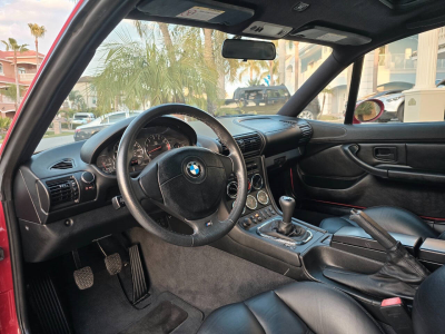 1999 BMW M Coupe in Imola Red 2 over Black Nappa