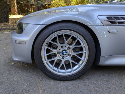 1999 BMW M Coupe in Arctic Silver Metallic over Dark Gray & Black Nappa