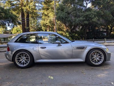 1999 BMW M Coupe in Arctic Silver Metallic over Dark Gray & Black Nappa