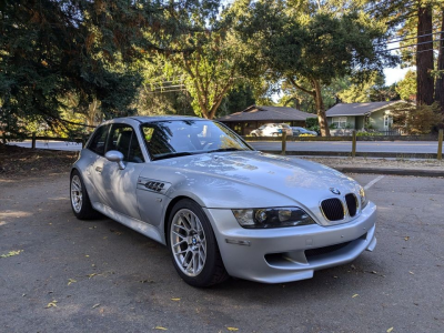 1999 BMW M Coupe in Arctic Silver Metallic over Dark Gray & Black Nappa