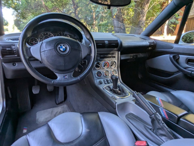 1999 BMW M Coupe in Arctic Silver Metallic over Dark Gray & Black Nappa