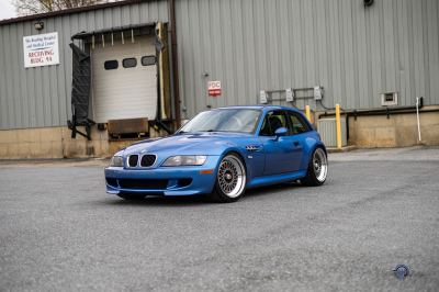 1999 BMW M Coupe in Estoril Blue Metallic over Estoril Blue & Black Nappa