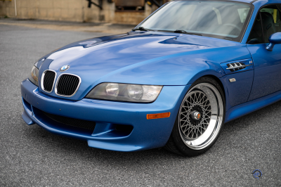 1999 BMW M Coupe in Estoril Blue Metallic over Estoril Blue & Black Nappa