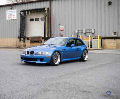 1999 BMW M Coupe in Estoril Blue Metallic over Estoril Blue & Black Nappa