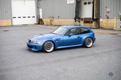 1999 BMW M Coupe in Estoril Blue Metallic over Estoril Blue & Black Nappa
