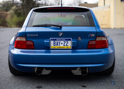 1999 BMW M Coupe in Estoril Blue Metallic over Estoril Blue & Black Nappa