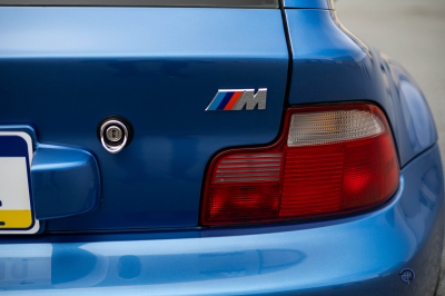 1999 BMW M Coupe in Estoril Blue Metallic over Estoril Blue & Black Nappa