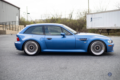 1999 BMW M Coupe in Estoril Blue Metallic over Estoril Blue & Black Nappa