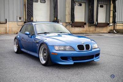 1999 BMW M Coupe in Estoril Blue Metallic over Estoril Blue & Black Nappa