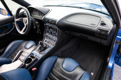 1999 BMW M Coupe in Estoril Blue Metallic over Estoril Blue & Black Nappa