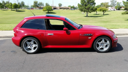 1999 BMW M Coupe in Imola Red 2 over Imola Red & Black Nappa