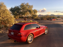 1999 BMW M Coupe in Imola Red 2 over Imola Red & Black Nappa