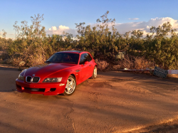 1999 BMW M Coupe in Imola Red 2 over Imola Red & Black Nappa