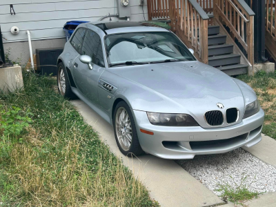 1999 BMW M Coupe in Arctic Silver Metallic over Dark Gray & Black Nappa