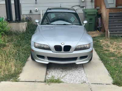 1999 BMW M Coupe in Arctic Silver Metallic over Dark Gray & Black Nappa