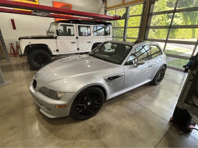 1999 BMW M Coupe in Arctic Silver Metallic over Dark Gray & Black Nappa