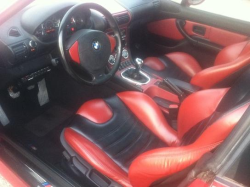 1999 BMW M Coupe in Imola Red 2 over Imola Red & Black Nappa - Interior