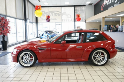 1999 BMW M Coupe in Imola Red 2 over Imola Red & Black Nappa