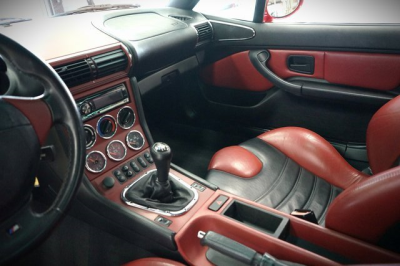 1999 BMW M Coupe in Imola Red 2 over Imola Red & Black Nappa