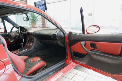 1999 BMW M Coupe in Imola Red 2 over Imola Red & Black Nappa