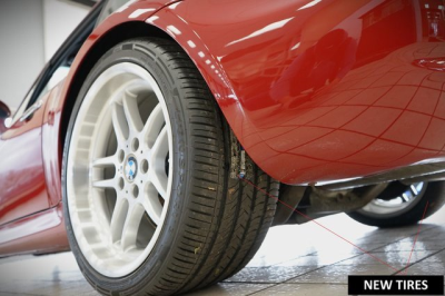 1999 BMW M Coupe in Imola Red 2 over Imola Red & Black Nappa