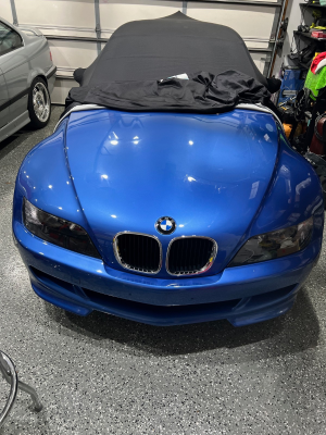 1999 BMW M Coupe in Estoril Blue Metallic over Dark Gray & Black Nappa