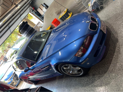 1999 BMW M Coupe in Estoril Blue Metallic over Dark Gray & Black Nappa