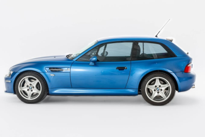 1999 BMW M Coupe in Estoril Blue Metallic over Dark Gray & Black Nappa