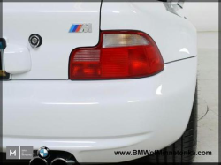 1999 BMW M Coupe in Alpine White 3 over Evergreen & Black Nappa - Back Detail