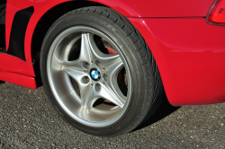 1999 BMW M Coupe in Imola Red 2 over Imola Red & Black Nappa