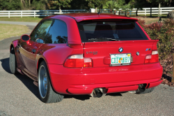 1999 BMW M Coupe in Imola Red 2 over Imola Red & Black Nappa