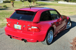 1999 BMW M Coupe in Imola Red 2 over Imola Red & Black Nappa